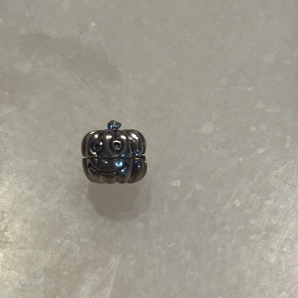 Pandora Silver Pumpkin Charm